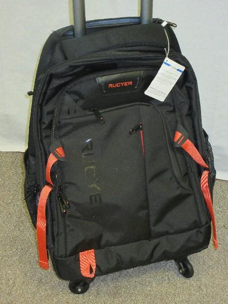 Rucyen Rolling Backpack, Travel Bag Telescope Handle The Wheels are Detachable