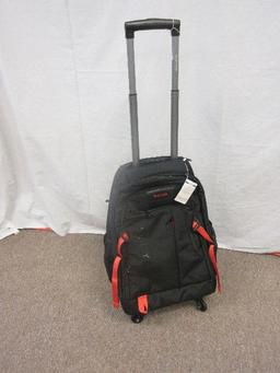Rucyen Rolling Backpack, Travel Bag Telescope Handle The Wheels are Detachable