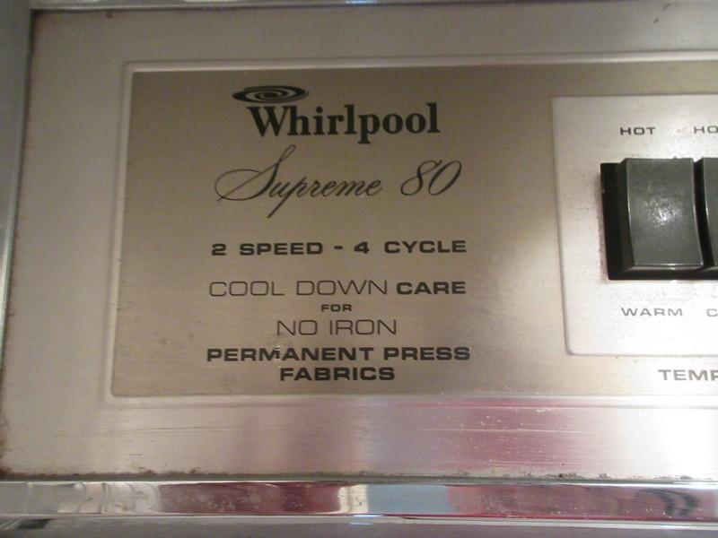 Whirlpool Supreme 80/2 Speed 4 Cycle Super Wash Heavy Duty Washing Machine Top Load