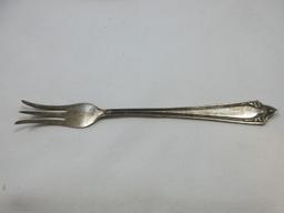 Lot Manchester Sterling Silver Doric Pattern #1932 Lemon 3 Tine Fork 5 1/4" Wgt. 11.18 G +/-