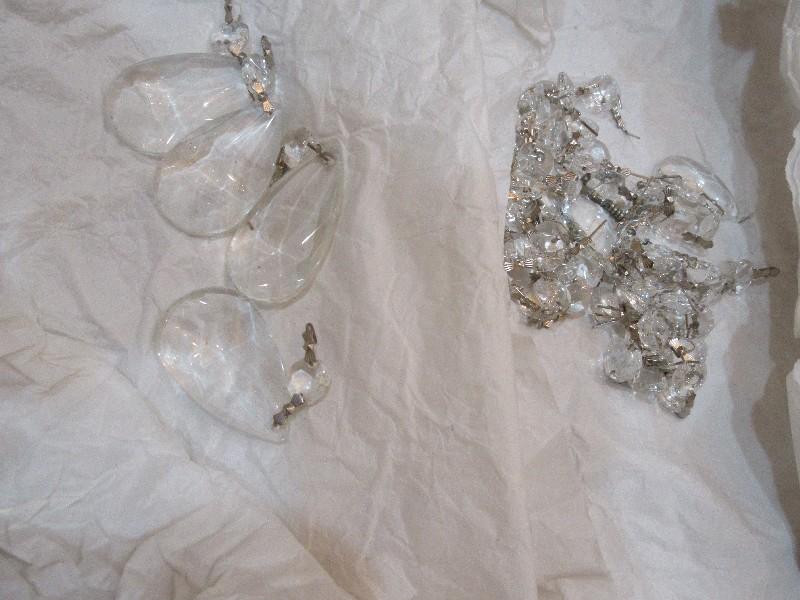 Exquisite 13 Candle Crystal Chandelier Luxurious Curvaceous Shape Arms Heavily Adorned