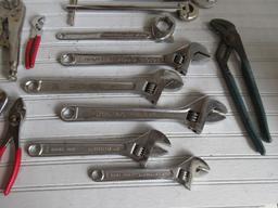 Lot Basin Wrench, Adjustable Crescent Wrenches, Multi Wrench Tool Vise Grip Etc.