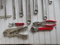 Lot Basin Wrench, Adjustable Crescent Wrenches, Multi Wrench Tool Vise Grip Etc.