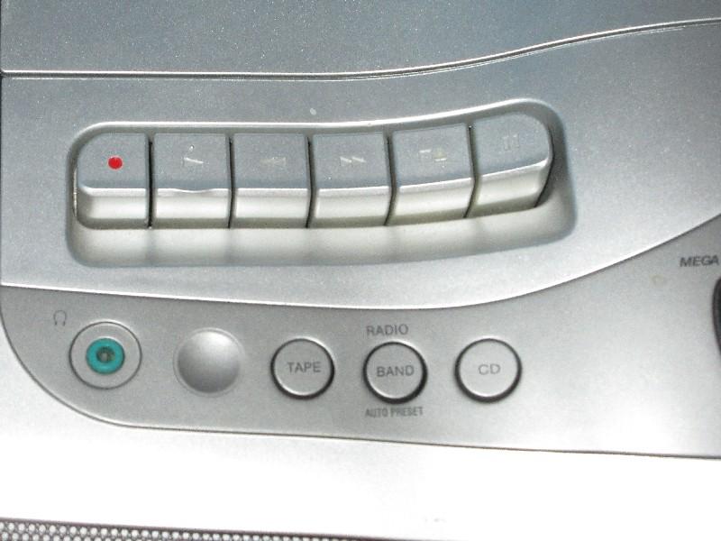 Sony Dual Acoustic Bass Expansion CD-R/RW Playback Cassette Player Portable Boombox