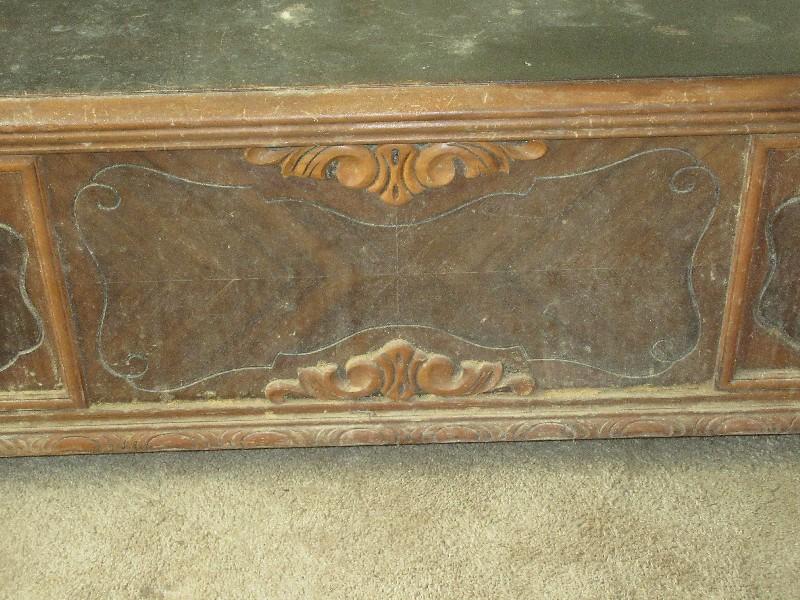 Depression Era Cedar Chest Trunk by West Branch Novelty Co. Milton, Penna Still Has Paper