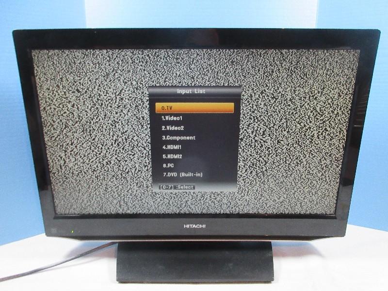 Hitachi 26" Flat Screen LCD HDTV Combo DVD TV on Base Model No. L26D205A- No Remote