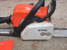Stihl MS170 Gas Powered 16" Chain Saw w/Guard, Tool & Booklet Manual
