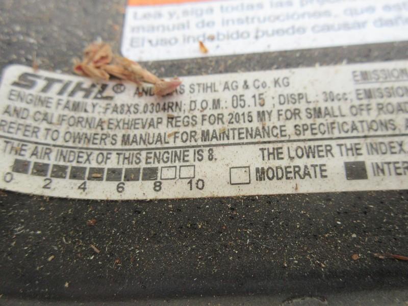 Stihl MS170 Gas Powered 16" Chain Saw w/Guard, Tool & Booklet Manual