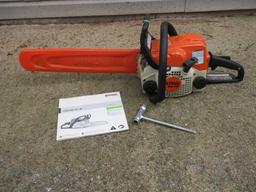 Stihl MS170 Gas Powered 16" Chain Saw w/Guard, Tool & Booklet Manual