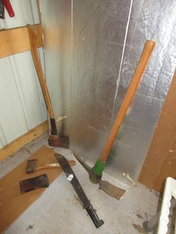 Lot Axe, Axe Head, Hatchet, Machete & Pickaxe