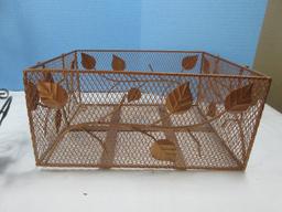 Lot Basket/Wicker Wooden Serving Tray, Round 12" Bread Basket, 3 Tier Dessert Stand, Versatile
