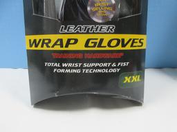 New Century C The Power Leather Wrap Gloves Training Hardware Size XXL- NIP
