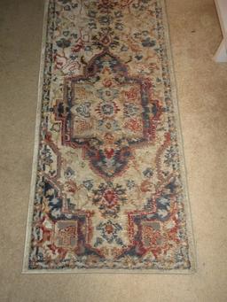 Henley Exceptionally Soft Rug Runner 100% Polyester Fiber Pile Traditional Persian Design