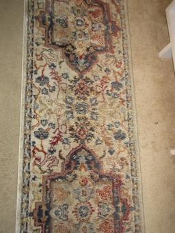 Henley Exceptionally Soft Rug Runner 100% Polyester Fiber Pile Traditional Persian Design