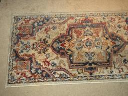 Henley Exceptionally Soft Rug Runner 100% Polyester Fiber Pile Traditional Persian Design