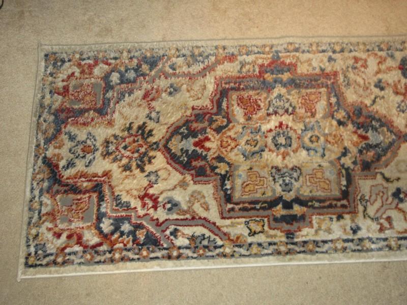 Henley Exceptionally Soft Rug Runner 100% Polyester Fiber Pile Traditional Persian Design