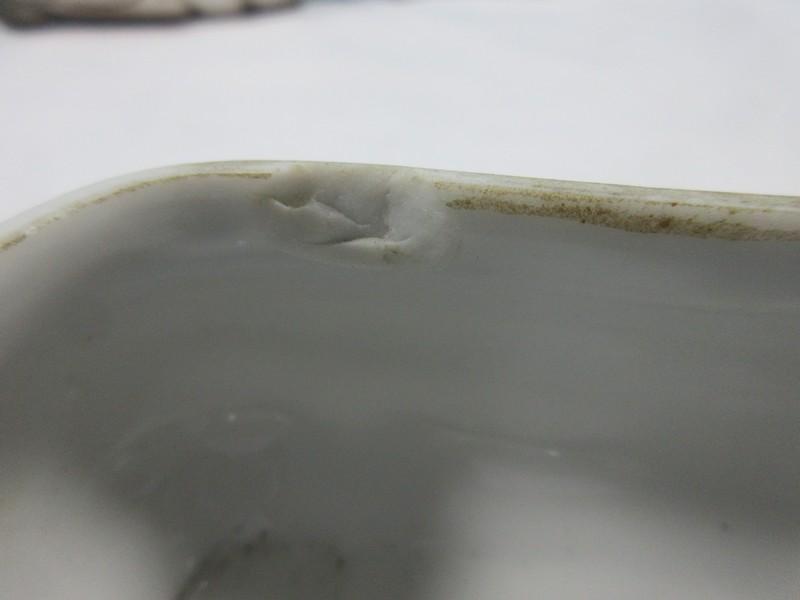 3pcs Porcelain Moriage Dragonware Design 6 1/2" Vase & Rectangular Vanity Dresser Trinket Box