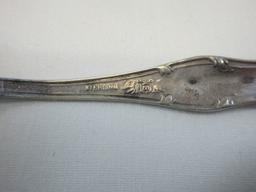 Manchester Sterling Silver 5" Teaspoon Scrollwork & Beaded Design- Wgt. 12.10G+/-
