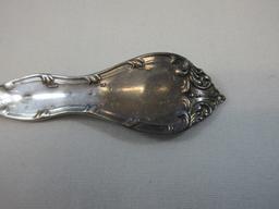 Manchester Sterling Silver 5" Teaspoon Scrollwork & Beaded Design- Wgt. 12.10G+/-