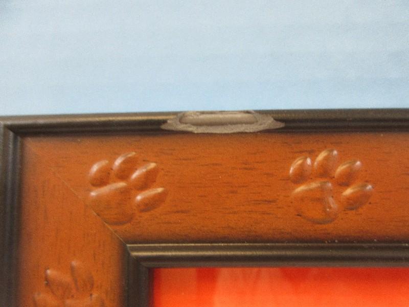 Lot Clemson University Go Tigers! Photo Reagan in Paw Embossed Frame, Collegiate New Flag,