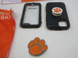 Lot Clemson University Go Tigers! Photo Reagan in Paw Embossed Frame, Collegiate New Flag,