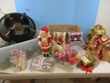 Christmas Lot Collectible Southern Highland Handicraft Guild Santa Claus Tree Topper/Table