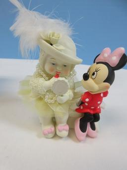 Department 56 Snowbabies 2 Hinged Boxes Surprise/Rock-A-Bye-Baby 2 1/2"/3"
