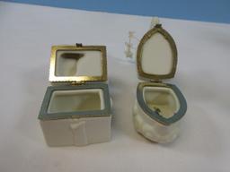 Department 56 Snowbabies 2 Hinged Boxes Surprise/Rock-A-Bye-Baby 2 1/2"/3"