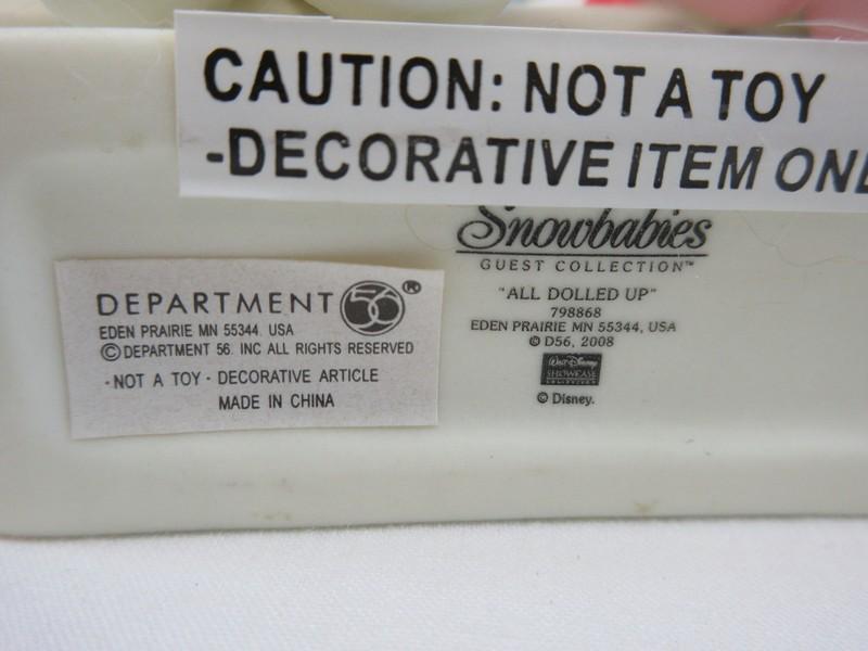 Department 56 Snowbabies 2 Hinged Boxes Surprise/Rock-A-Bye-Baby 2 1/2"/3"