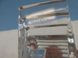 Signed Crystal Giftware Collection Mini Wharton Mantel Clock Gold
