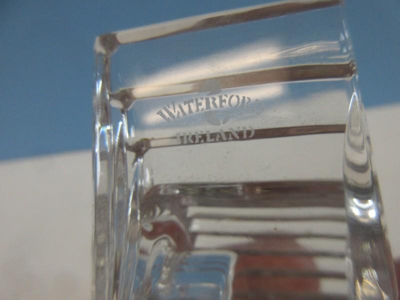 Signed Crystal Giftware Collection Mini Wharton Mantel Clock Gold