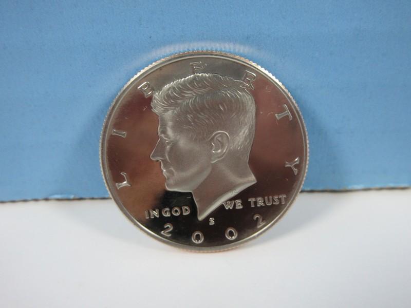 Kennedy Half Dollar 2002 GEM "Proof" Condition Coin Deeply Mirrored Surface Ltd. Quantities