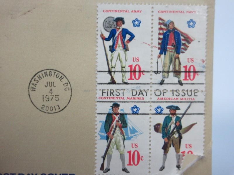 1975 Bicentennial First Day Cover Commemorating The 200th Anniversary of The US w/Paul