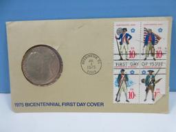 1975 Bicentennial First Day Cover Commemorating The 200th Anniversary of The US w/Paul