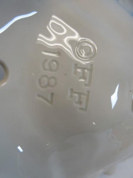 Fitz & Floyd Sculpted Hummingbird Collection 3 Part Relish Dish Bird & Flowers Design 1988-93