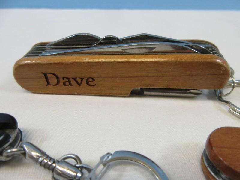 4 Key Ring Swiss Army Style & Other Multi Utility Knives