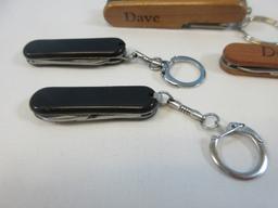 4 Key Ring Swiss Army Style & Other Multi Utility Knives