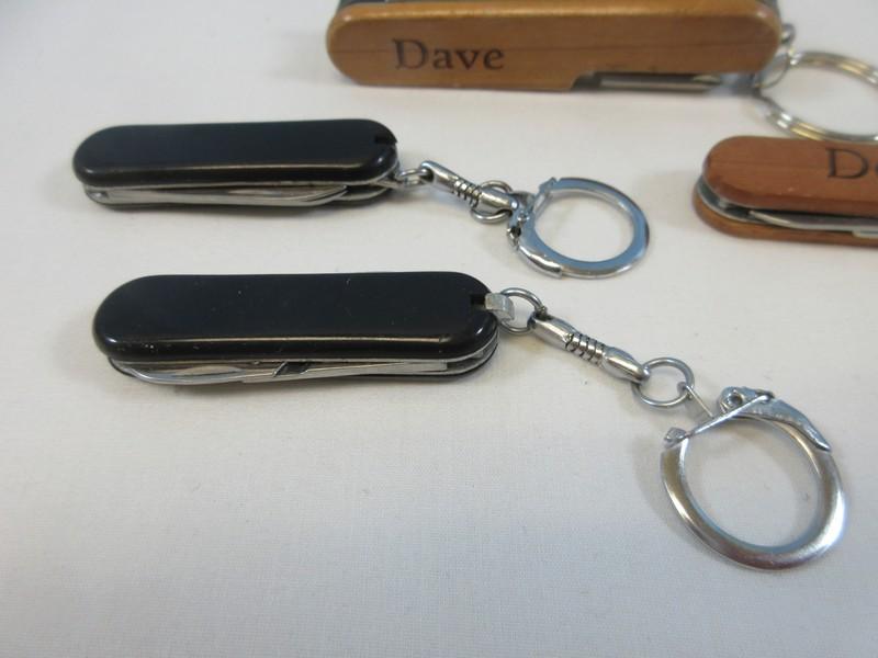 4 Key Ring Swiss Army Style & Other Multi Utility Knives