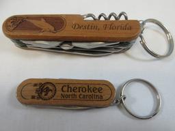 4 Key Ring Swiss Army Style & Other Multi Utility Knives