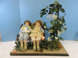 3 pc. Original Design by Cindy M. McClure Porcelain Forget-Me-Not Collector Set Adorable