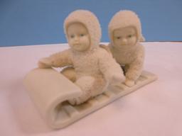 Department 56 Snowbabies Just One Little Candle 4 1/4", I Need a Hug 4 1/4", Make Wish 4"