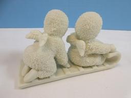 Department 56 Snowbabies Just One Little Candle 4 1/4", I Need a Hug 4 1/4", Make Wish 4"