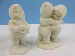 Department 56 Snowbabies Just One Little Candle 4 1/4", I Need a Hug 4 1/4", Make Wish 4"