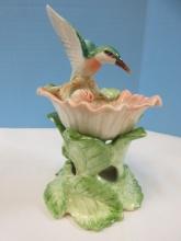 Fitz & Floyd 2pc Sculpted Hummingbird Collection Potpourri Warmer Stand Base 8"- Est. $75