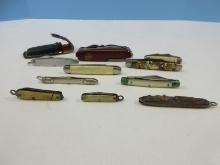 8 Pen & Pocket Knives Imperial Jack Knife Faux Mother of Pearl, PC Double Blades, Mini Pen