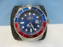 Invicta Professional Pro Diver Classic Design Resembling Rolex Submariner Blue/Red "Pepsi" Top