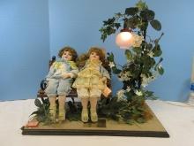 3 pc. Original Design by Cindy M. McClure Porcelain Forget-Me-Not Collector Set Adorable