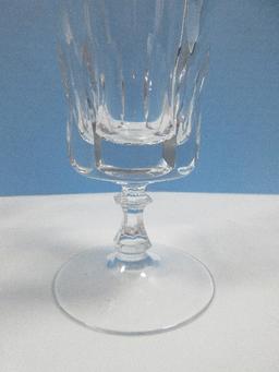 Set of 8 Gorham Cut Crystal Cathedral Pattern 7 1/4" Iced Tea Glasses, Circa 1969-80- Est. $239