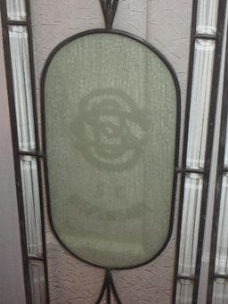 Set of 2 Beveled Glass Panels w/SC Dispensary Palmetto Tree, Other SC Dispensary Logo