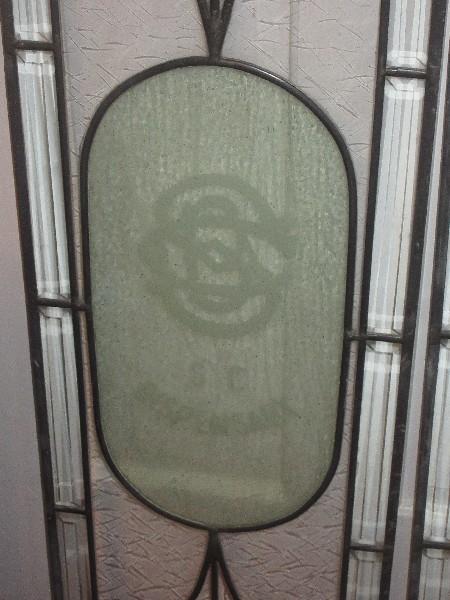 Set of 2 Beveled Glass Panels w/SC Dispensary Palmetto Tree, Other SC Dispensary Logo